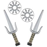 W WIDMANN MILANO Party Fashion 01205 - Waffenset Ninja, 2 Sai und 2 Shuriken, Kostüm, Accessoire,...