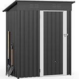 YITAHOME Gerätehäuser Gartenhaus Gartenschuppen 1,5x0,9m - Wetterfester Metallschuppen mit...