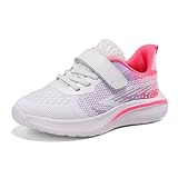 Qciplr Turnschuhe Mädchen Sportschuhe Mädchen Turnschuhe Jungen Laufschuhe Mesh Atmungsaktiv...