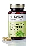Dr. Oldhaver Matcha Tee + Grüntee Extrakt Kapseln, Hochwertige Grüner Tee Kapseln mit Vitamin B2...