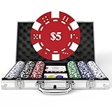 HEITOK Pokerkoffer Set – 300 professionelle 11,5g Casino Pokerchips mit Eisenkern,...