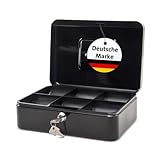 MAUL Geldkassette 3 aus Stahl | abschließbar | Münzgeld-Einsatz herausnehmbar | 25 x 19 x 9 cm |...