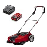 Einhell Akku-Kehrmaschine TE-SW 18/610 Li (20 L Schmutzbehälter, 61 cm Arbeitsbreite, Parkposition,...