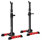 ISE Squat Rack Langhantelständer mit 6 Höhenverstellbar Hantelständer Kurzhanteln,...