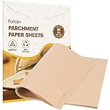 Puricon Backpapier Zuschnitt, 60 Stück 40.6 x 30 cm Pergament Papier, Ungebleicht Baking Paper...