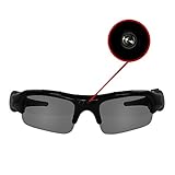 Eaxus® Action Videobrille/Spionbrille/Kamerabrille. Actionkamera mit Sonnenbrille - mini Kamera und...