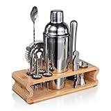 Cocktail Shaker Set,Esmula 750ML 12 Teiliges Edelstahl Barkeeper Kit Geschenk für Männer, Frauen,...