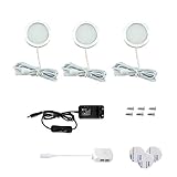 Vlio LED Unterbauleuchten 3er Set, LED Schrankleuchten, Vitrinenbeleuchtung Kaltweiß, 7.5W 750LM...