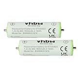 vhbw 2X Akku kompatibel mit Braun Series 1, Series 3, SmartControl Rasierer Haarschneider (1800mAh,...