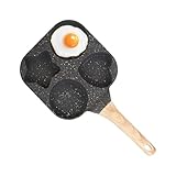 Pfanne für Eier, Pfannkuchenpfanne für 4 Tassen, professionelle Eierpfanne, ergonomischer Griff,...