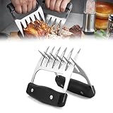 Pulled Pork Krallen, Grillzubehör Männer Geschenk, Meat Claws zum zupfen & fixieren von Fleisch,...