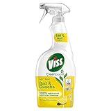 Viss Bad & Dusche Reiniger Spray Anti-Kalk Citrus Kalkreiniger mit Kalklösekraft 100% natürlichen...