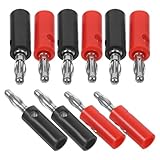 LALAFINA 10 Stück Teiliges Kupfer Audioanschluss Polig Ersatzstecker für Video Receiver...