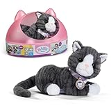 BABY born Meine Katze Cookie - Kuscheltier mit Sound & Vibration - Inkl. Katzenkörbchen -...