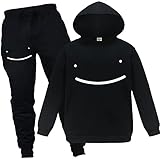Forlcool Youtube Gamer Dream SMP Smile Jungen Unisex Trainingsanzug Hoodie + Hose 2 Stück Kinder...