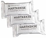 n. v. 3 mal Hartkekse (Panzerplatten), aus original Bundeswehr Produktion | 3 x 125g