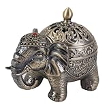 JUMPLAWN Retro Elefanten Räucherstövchen aus Eleganter Aromatherapie Räuchergefäß für Wohnraum...