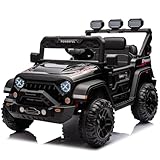 Kinder Elektroauto mit Verbesserter Akku 12V 7AH, Elektrofahrzeuge 3-Gang - 2 Betriebsmodi mit...