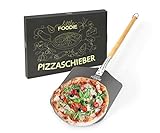 Little Foodie® Premium Pizzaschieber - professionelle Pizzaschaufel 30.5 x 30.5 cm - das ultimative...