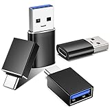 USB C Adapter 4 Stück, USB auf USB C 3.1 Adapter (2 Pack) & USB C auf USB Adapter (2 Pack), USB...