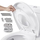 Arebos WC Sitz mit Absenkautomatik | 2in1 Toilettendeckel mit Kindersitz softclose | (max. Belastung...