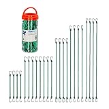 Relaxdays Spanngummi mit Haken, 24er Set, Fahrrad Gummispanner Gepäckträger, 5 Größen, Universal...