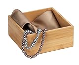 WENKO Bambus Ablage Terra M, praktische Organizer-Box für Schränke und Regale in Küche, Bad und...