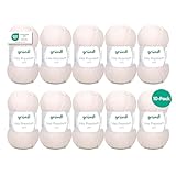 Gründl Wolle Lisa Premium uni - Garn zum Stricken - Strickgarn - Häkelgarn - Weich und...