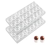 KOMUNJ 2PCS Pralinenform Polycarbonat Set, Schokoladenform Transparent Pralinenform für die...