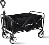 Klappbarer zusammenklappbarer Bollerwagen, Strandkarren mit großer Kapazität, Stabiler klappbarer...