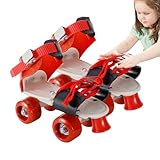 Quad-Rollschuhe, Quad-Rollenschuhe mit 4 Rollen, doppelte 4, Keine Notwendigkeit, die Schuhe...