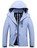 UMIPUBO Damen Wasserdicht Jacke Softshell Outdoor Regenjacke Frühling Übergangs Dünne Leichte...
