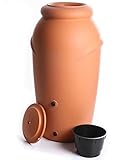 Regenwassertonne Regentonne Regenbehälter Regentank Amphore 210L Terracotta mit Wasserhahn