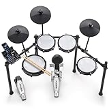 Alesis Nitro Max Kit Elektronische Schlagzeug mit Quiet Mesh Pads, 10' Dual Zone Snare, Bluetooth,...