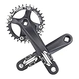 Square Taper Kurbelgarnitur, 170 mm Länge mit 104BCD 32T 34T 36T 38T schmal breiter...