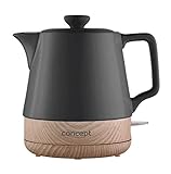 Concept RK0062 electric kettle 1 L 1200 W Anthracite Wood