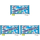 Mentos Kaubonbons Mint, Dragees mit Pfefferminz-Geschmack für frischen Atem, Multipack, Bonbon...