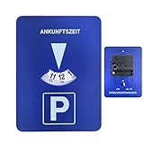 Parkscheibe - 24-Stunden-Zeitschaltuhr | Digitale Parkuhr | Kompakte Kombination aus tragbaren...