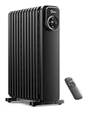 Midea Ölradiator, 11 Rippen elektrischer Ölheizer mit Fernbedienung & LED-Touchscreen - Effiziente...