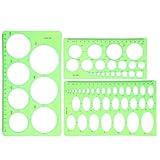 QZKJQDD Kreis Schablone Vorlage, Kreisschablone zum Zeichnen, Lochschablone, Für Zeichenhilfen,...