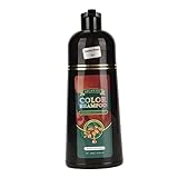 Haarfärbe-Shampoo Schnelles Färben Arganöl Einfache Bedienung Haarfarben-Shampoo 500 Ml...