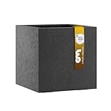 Casa Mina Pflanzkübel groß außen - Fiberglas Blumenkübel quadratisch 27x27x27cm - Premium...