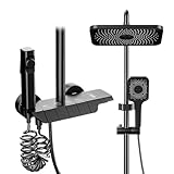 Regendusche Mit Armatur Set, Duschsystem Mit 31x20cm Regenbrause, Handbrause, Verstecktem...