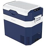 BINGI Kompressor Kühlbox 38L Tragbarer Auto-Kühlschrank 12/24V DC und 230V AC Mini Gefrierschrank...