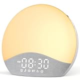 ecozy Tageslichtwecker, Lichtwecker, Bluetooth-Synchronisierung, 26 Beruhigende Klänge mit Weißes...