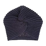 SHANGMAOYO Turban-Kopfwickel for Frauen, Herbst- und Wintermütze, Damen-Woll-Turban-Mütze,...