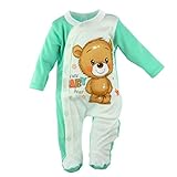 Baby Strampler | Jungen | Langarm | 100% Baumwolle | Overall | Spielanzug | Einteiler | Spielanzug |...
