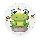 Frosch Libelle Schneidbrett Rutschfest Glasbrett Glasschneidebrett Für Obst Gemüse Fleisch 20 cm