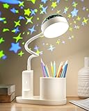 TechKen Schreibtischlampe Kinder, LED Nachttischlampe Tischlampe Dimmbar Helligkeitsstufen...