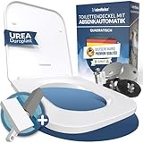 Heimfleiss® Toilettendeckel mit Absenkautomatik Eckig + Montageset | Duroplast WC Sitz Eckig mit...
